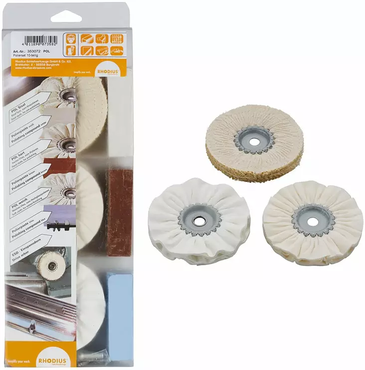 Kiillotussarja Kangas 7-osaa Rhodius - Kiillotuslaikat - 287-353072 - 1