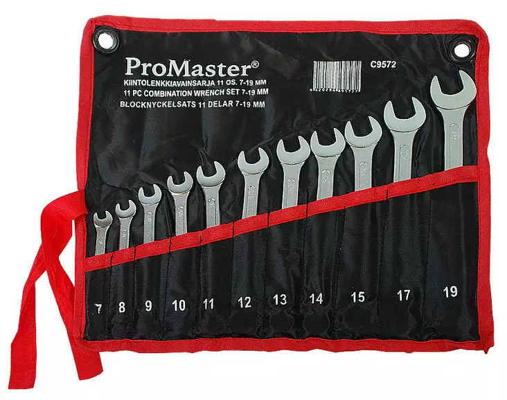 Kiintolenkkiavainsarja 11-os. 7-19mm - Jako- ja lenkkiavaimet - C9572 - 1