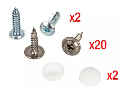 Kilpitelineen kiinnityssarja - Rekisterikilven taustalevyt - 1605-3032 - 1