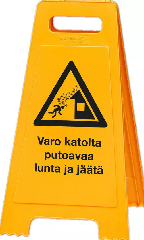 Lattiavaroitustaulu "Varo Putoavaa Lunta" - Auton turvavarusteet - 699-VT2 - 1