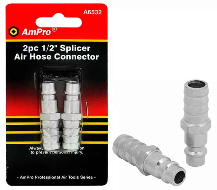 Liitin paineilmaletkuun 1/2" 2-osaa - Muut paineilmakoneet ja tarvikkeet - A6532 - 2