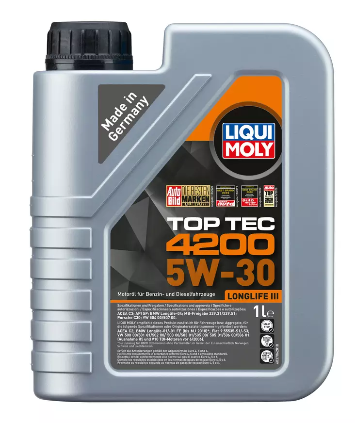 Liqui Moly Top Tec 4200 5W30 1L - Moottoriöljyt - LQM8972 - 1