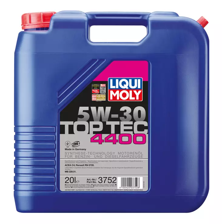 Liqui Moly Top Tec 4400 5W-30 20 L - Moottoriöljyt - LQM3752 - 1