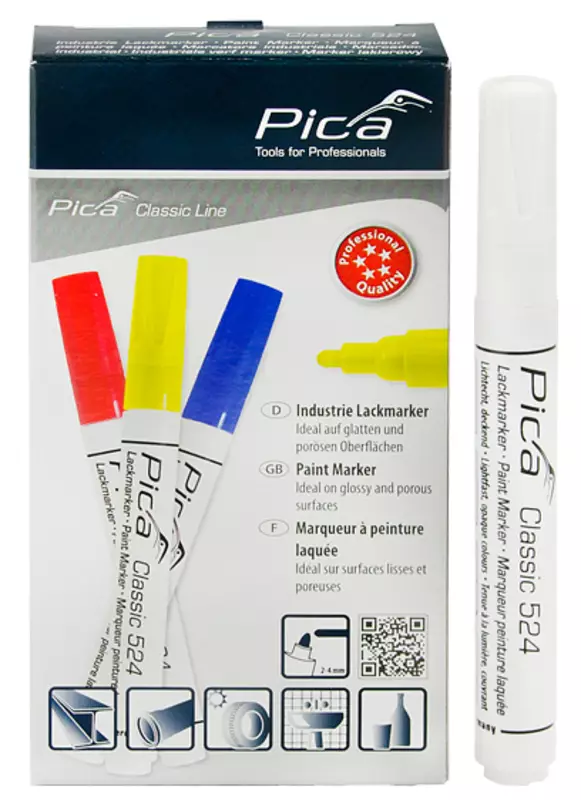 Maalitussi Valkoinen 2-4mm - Tussit ja kynät - MA52452 - 1