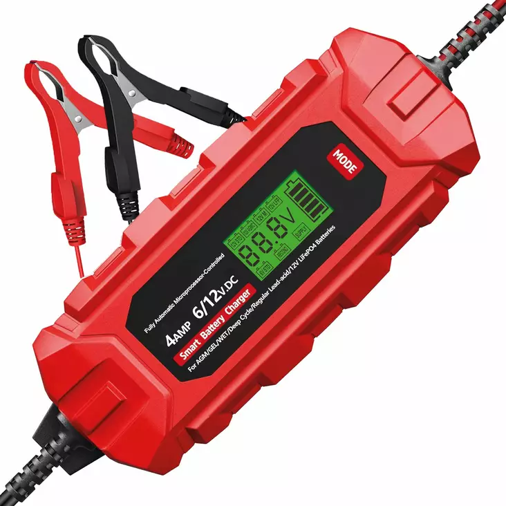 M+ AKKULATURI ÄLYVERSIO, LATAUSVIRTA 4,0A JÄNNITE 6/12V - Apukäynnistimet - MAL40612 - 1