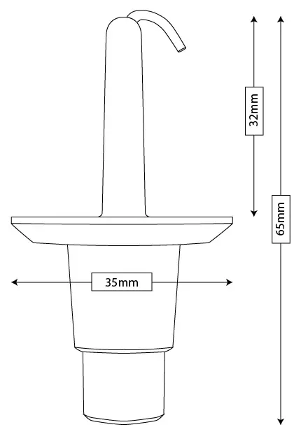 Maskisuoja kiinnike 32mm - Maskisuoja kiinnikkeet - TSKIIN32 - 1