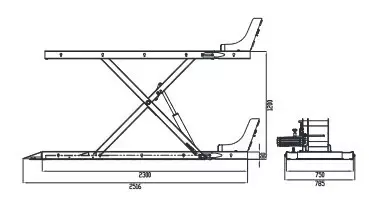 Moottoripyöränostin ATH-Bike Lift 7F - Nosturit - 230-670042 - 1