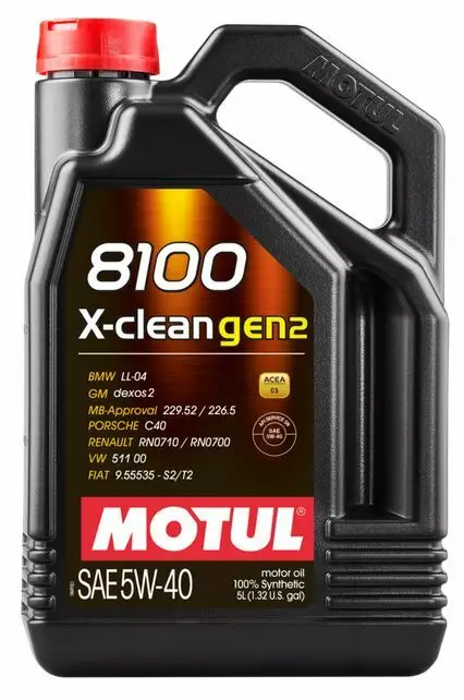 MOTUL 8100 X-CLEAN GEN2 5W-40 5L - Moottoriöljyt - MOT109762 - 1