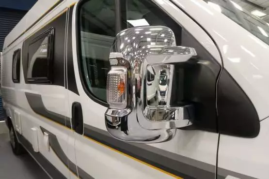 Peilin kuoripari kromi, Ducato 2007->2024 Peugeot Boxer,Citroen Relay, pitkävartis - Lisäpeilit vetoautoon - 5432 - 1