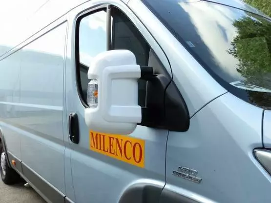 Peilin suojuspari valkoinen, Ducato 07-> Peugeot Boxer,Citroen Relay. lyhytvarti - Lisäpeilit vetoautoon - 4732 - 1