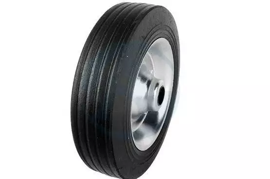Pelkkä pyörä peltivanne Umpikumipyörä 255 X 80mm - Nokkapyörät ja kiinnikkeet - 1860512 - 1