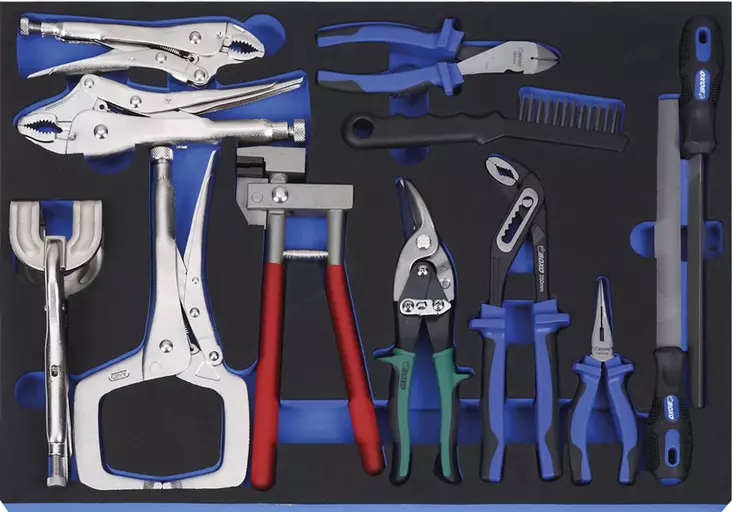 Peltisepän työkalusarjat 12-os Boxo - Peltityökalut - 284-BXA-078-2 - 1