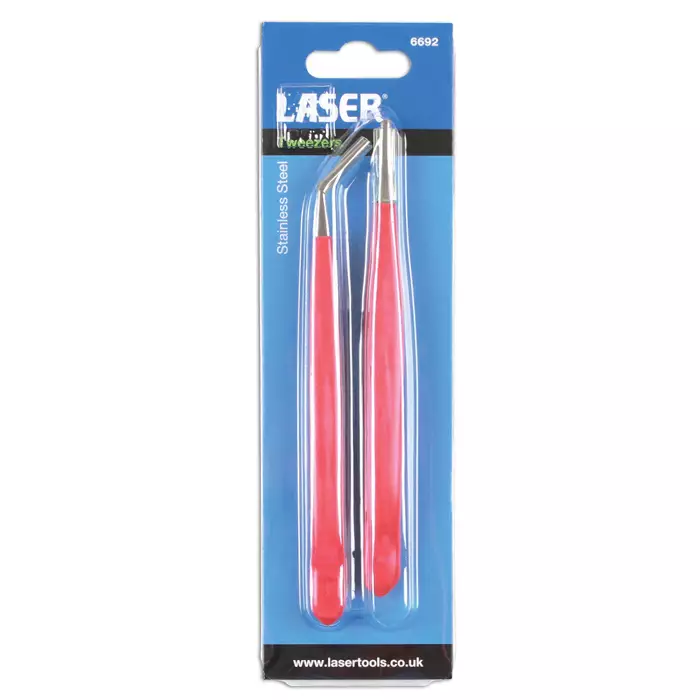 Pinsettisarja 2kpl Ruostumaton 150 mm - Ulosvetimet - 258-6692 - 1