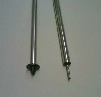 Pystytanko 22x1 mm teräs 110-200 cm tassu/piikki - Telttojen lisävarusteet ja tarvikkeet - 800332-2 - 1