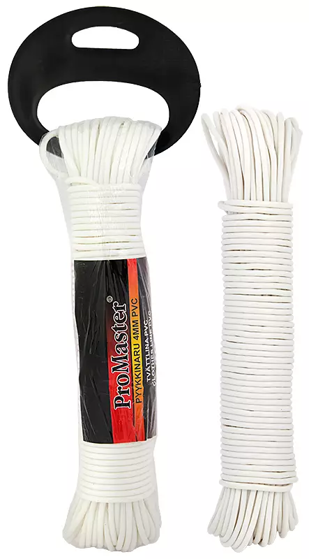 Pyykkinaru 4 mm x 30 m PVC valkoinen - Köydet, narut ja vaijerit - C5792 - 1