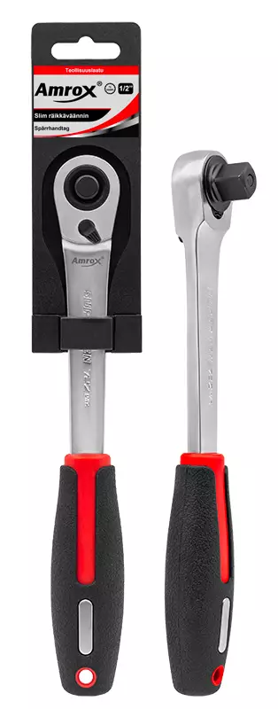 Räikkäväännin 1/2" Slim 72-Hamp. Pienipä - Räikät ja vääntimet - TX29752 - 1