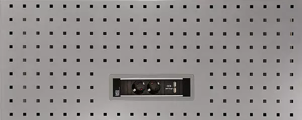 Reikälevy 002 Pistoras. 2X230V + 2XUSB A - Reikälevyt - 285-002P-2 - 1