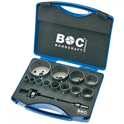 Reikäsahasarja 14-osaa Sähkö HSS BI-metalli - Reikäsahat - 239-19001330012 - 1