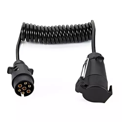 Peräkärry jatkojohto spiraali 7-nap 3 m - Peräkärryn rasiat ja pistokkeet - 15552 - 1