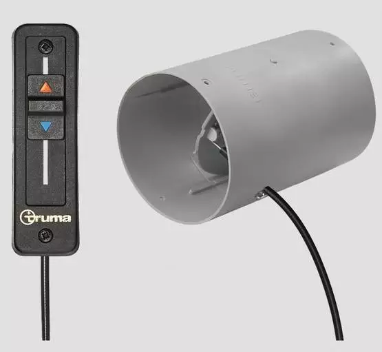 Suljettava suoraliitossuutin harmaa SP2 65/72mm, säätimellä, vaijeritoiminen - Ilmakeskuslämmityksen asennustarvikkeet - 40121-02 - 1