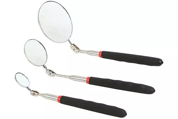 Tarkastuspeilisarja teleskooppivarrella Ø 30, 50 ja 83 mm - Magneettinostimet ja peilit - 291-XL312 - 1