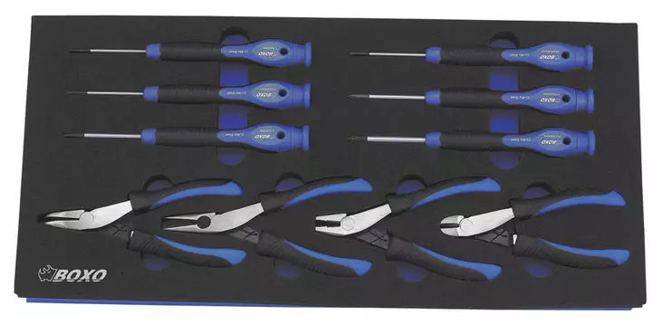 Tarkkuusruuvitalttasarja Boxo - Työkalumoduulit työkaluvaunuihin - 284-BX012 - 1