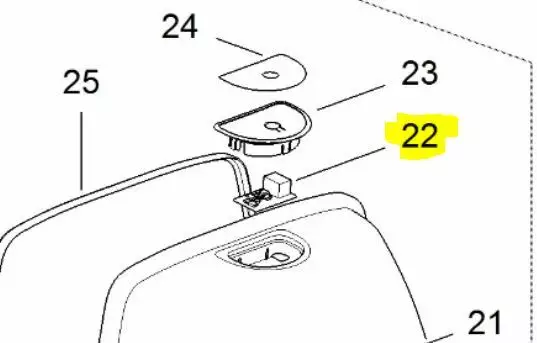 Thetford ohjauspaneelin piirilevy C222SWE, S223S C223CS - Kaikki Thetford kasettivessojen varaosat - 200962 - 1