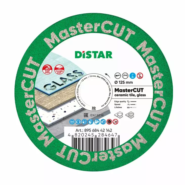 Timanttilaikka 1A1R V 125 MasterCut - Timanttilaikat laatoittajille - 89568442142 - 1