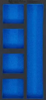 Tyhjä pehmuste työkaluille 5-osainen - Työkalumoduulit työkaluvaunuihin - BGS74362 - 1