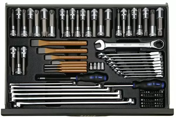 Työkalusarja Raskaalle Kalustolle 106-osaa Boxo - Työkalumoduulit työkaluvaunuihin - 284-BXP032 - 1