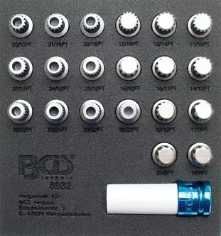 Vanteiden Lukkomuttereiden Hylsysarja BMW - Rengastyökalut - BGS8932 - 1