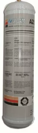 Vuodonetsinkaasu Azoidro 1l (95% N2,5% H2) kertakäyttöpullo - Ilmastoinnin vuodonetsintä - L11001112 - 1