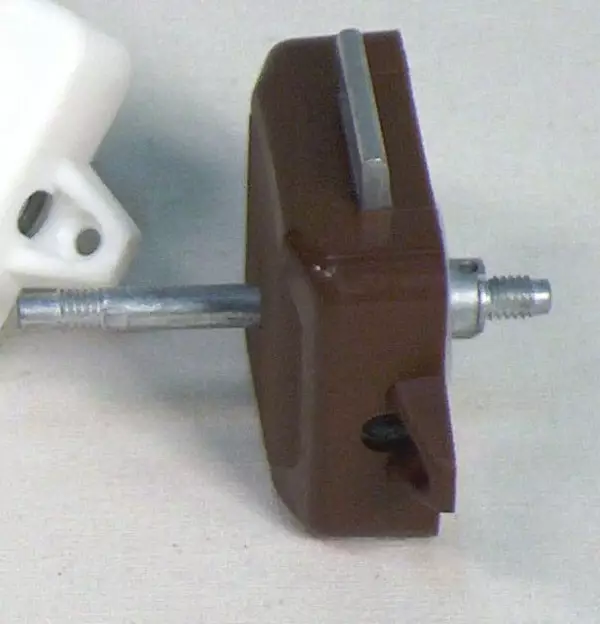 WC-oven lukko ruskea painettava ilman nuppeja - Ovien, luukkujen osat - 1400612 - 1