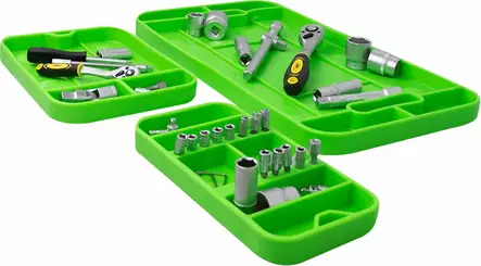 JBM TYÖKALUALUSTASARJA SILIKONI3 OSAA - Hylsykiskot ja magneettitelineet - 50-53903 - 2