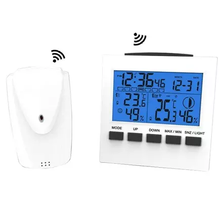 Sääasema langaton, ennustava, sisä/ulkolämpö, valkea, sin näyttö - Kodin elektroniikka - 8603 - 2