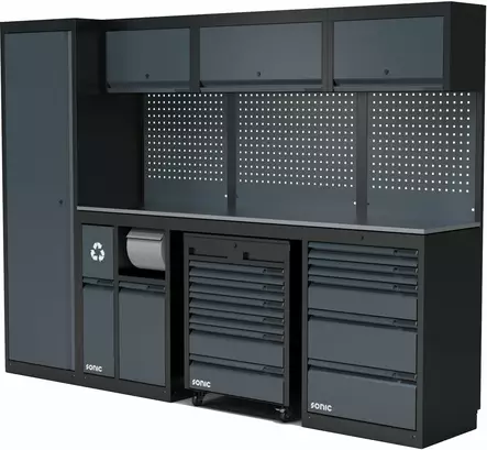 Sonic mss next korkea työasemakokoonpano rosterityötasolla 2803mm - Kalustekokonaisuudet - SON4930903 - 1