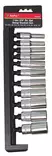 11 osainen hylsysarja (pitkät hylsyt) 3/8" vääntiöllä - Hylsysarjat - T45303 - 1