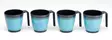 Flamefield melamiinimukit Granite Aqua, 4 osaa - Melamiiniastiastot ja aterimet - GA423 - 1