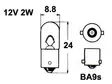 Polttimo Blick 12V 2W BA9S - Auton polttimot - 12913 - 1