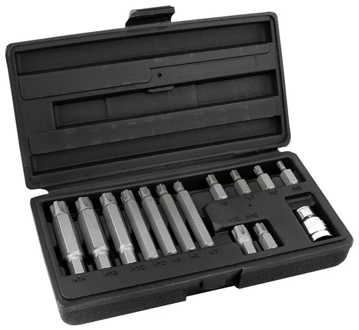 14 osainen RIBE-Kärkisarja 1/2" vääntiöllä - BITS-sarjat - C3363 - 2