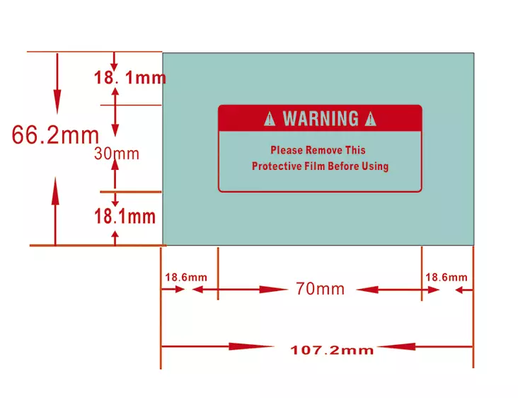 Automaattimaskin sisälasi 66.2x107.2 mm Wameta Pro 5 kpl - Hitsaussuojaimet - WA62103 - 1