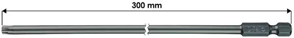 Erikoispitkä ruuvauskärki 300 mm T20 - BITS-sarjat - 260-036-20203 - 1