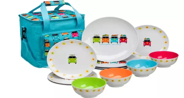 Flamefield melamiiniastiasto Camper Smiles, 13 osaa - Melamiiniastiastot ja aterimet - CAM0113 - 1