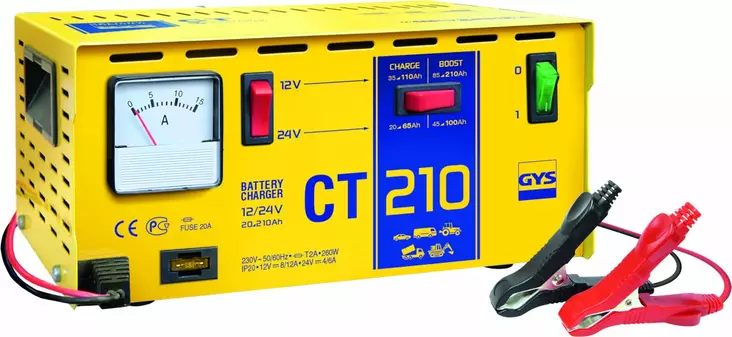 GYS 12/24 V AKKULATURI 35-210AH/20-100 AH - Apukäynnistimet - GYS024113 - 1