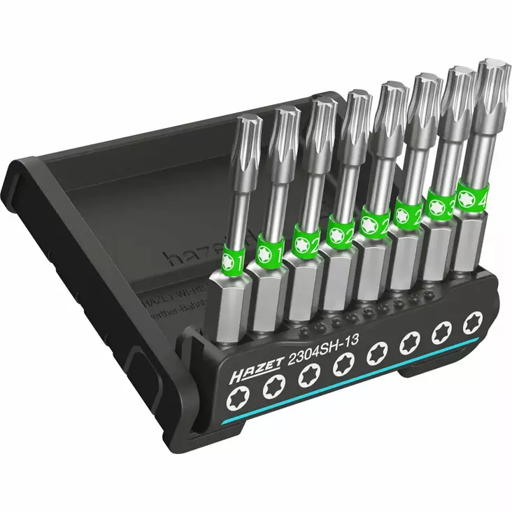 Hazet 2304sh-13 1/4" smartholder torx pitkä ruuvauskärkisarja 8 osaa - BITS-sarjat - HAZ2304SH-13 - 1
