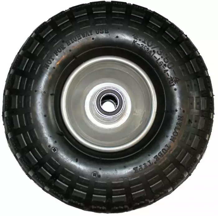 Ilmakumipyörä 10" *3.50-4 - Perävaunun vanteet/renkaat - 463 - 1