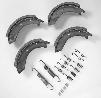 Jarrukenkäsarja AL-KO/Knott alkuperäinen 4 kenkää ja jouset 3081 - Peräkärryn jarruvaraosat - 1220333 - 1