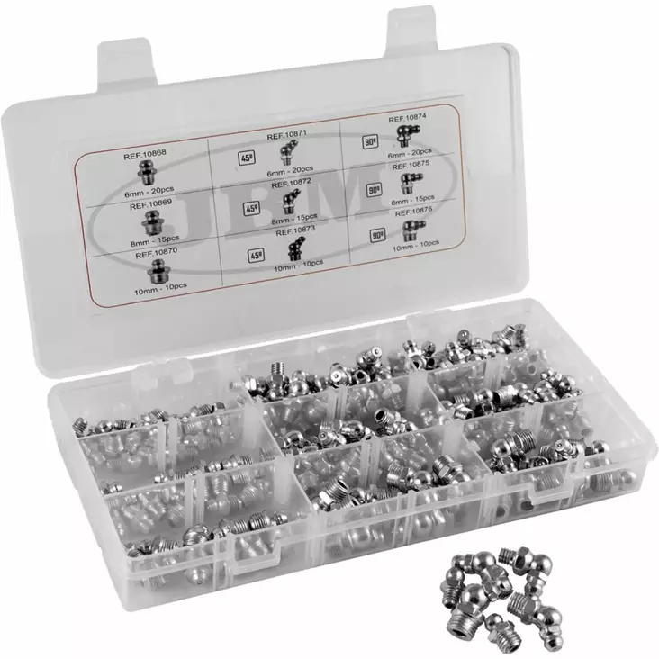 JBM rasvanippalajitelma 6-10mm 135 osaa - Rasvanipat - 50-52033 - 1