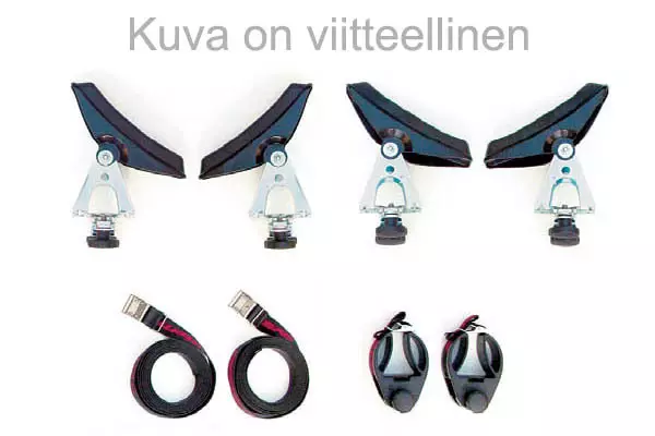 Kanoottiteline Kattotelineeseen Sopii 32 x 22 mm Tankoihin Kantavuus 100 kg - Muut telineet - 909-089033 - 1