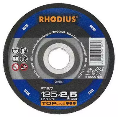 Katkaisulaikka.FT67TOP125X2,5X22,2 - Katkaisulaikat - 283-60-67TOP1253 - 1